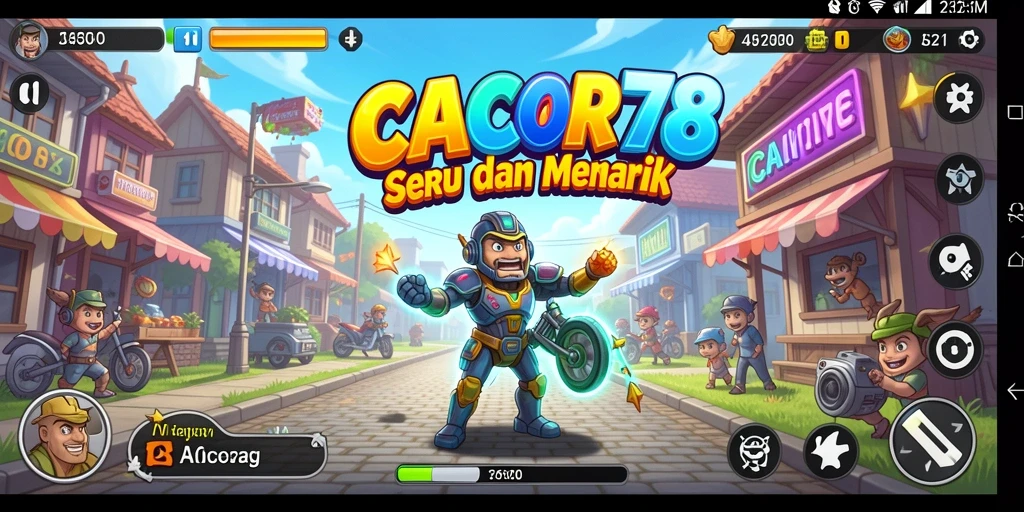 Tangkapan layar gameplay CACOR78 yang penuh aksi dan warna.