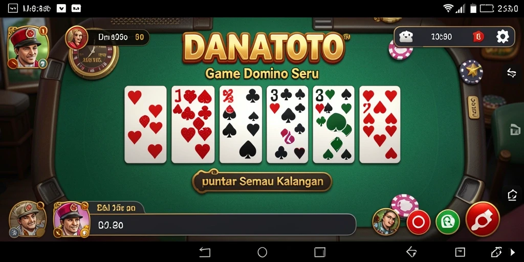 Tampilan menarik dari gameplay seru DANATOTO.