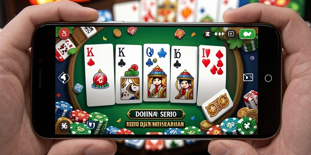 Tampilan gameplay seru dalam permainan Domino IDN668.