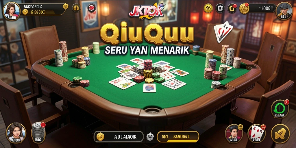 Tampilan gameplay QiuQiu di JKTOK yang seru dan menarik.