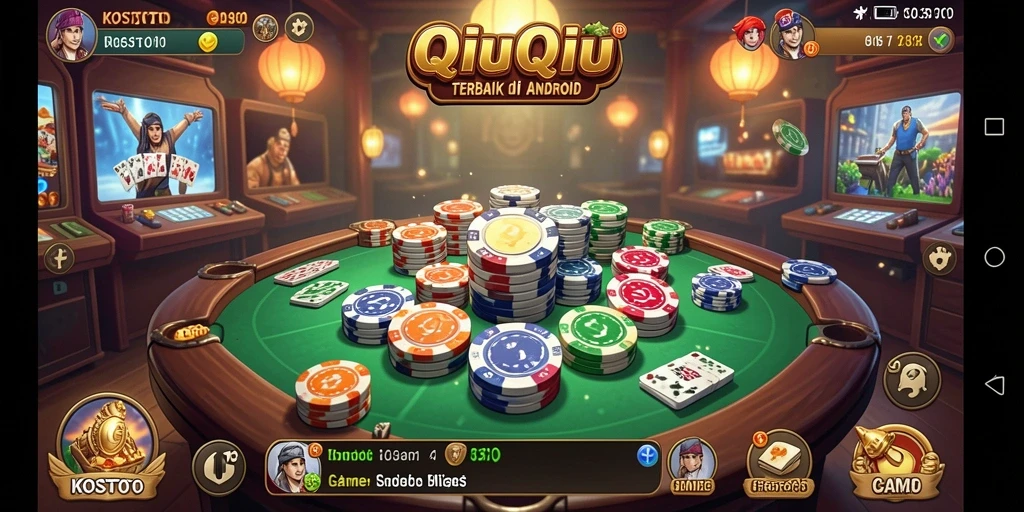 Tampilan gameplay QiuQiu yang menarik dan kompetitif.