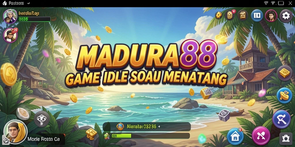 Screenshot MADURA88 menampilkan gameplay idle yang menarik dan interaktif.