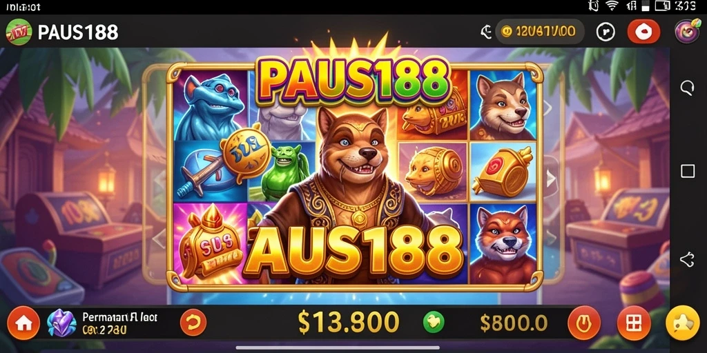 Tampilan gameplay PAUS188 dengan berbagai tema slot yang menarik.