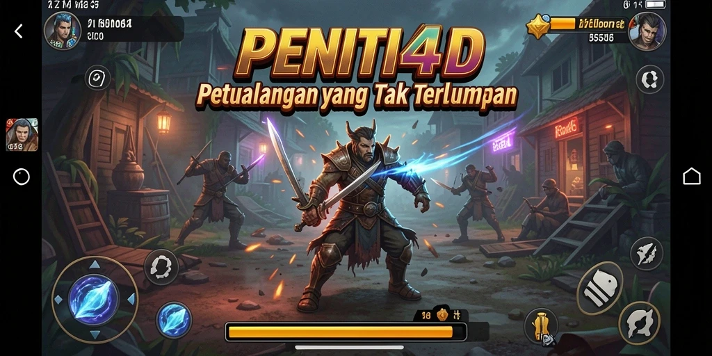 Screenshot menunjukkan aksi mendebarkan dalam PENITI4D saat menjelajahi dunia petualangan.