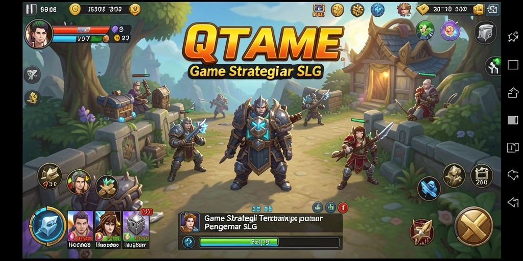Tampilan seru dari gameplay QTGAME dalam strategi SLG.