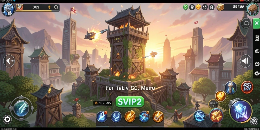 Gameplay menara pertahanan yang menegangkan di SVIP2.
