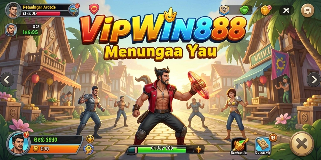 Screenshot gameplay VIPWIN88 menampilkan aksi seru dalam permainan arcade.